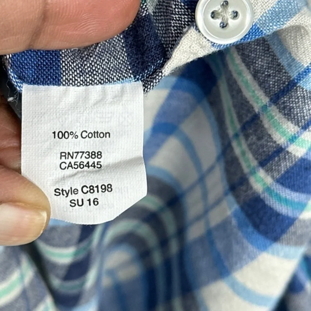 J.Crew Shirt Mens‎ XL Plaid Long Sleeve Slim Button Down Homespun Preppy Casual
